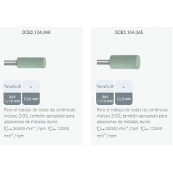 Abrasivo para Pieza de Mano Verde DCB2. 5u Diamante para Pulir Cerámica